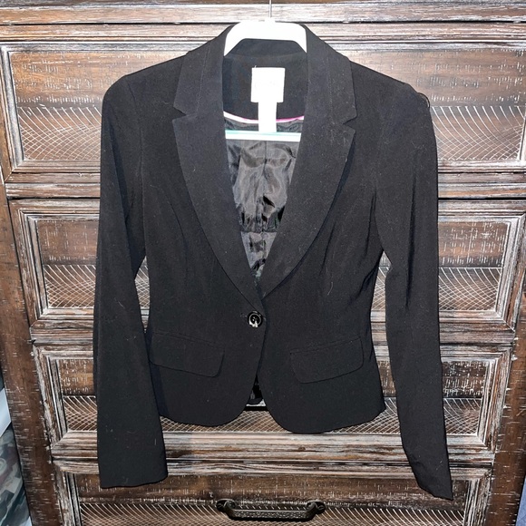 Black Blazer Jacket - Picture 2 of 5